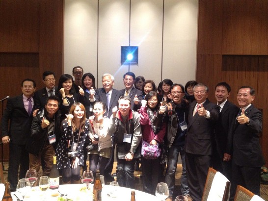 華信航空公司慶祝台中大阪航線啟航出席宴會相關人士