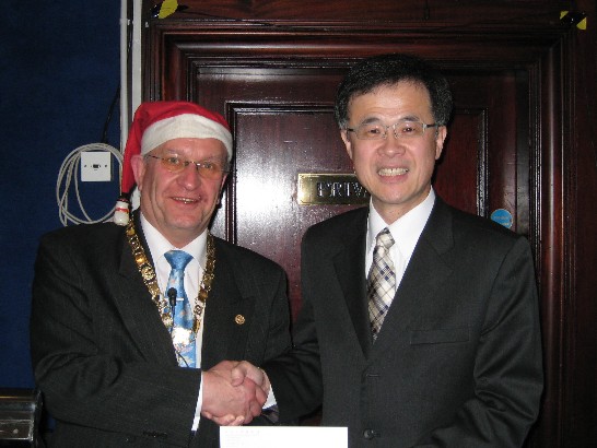 Donation to the Rotary Club of Edinburgh