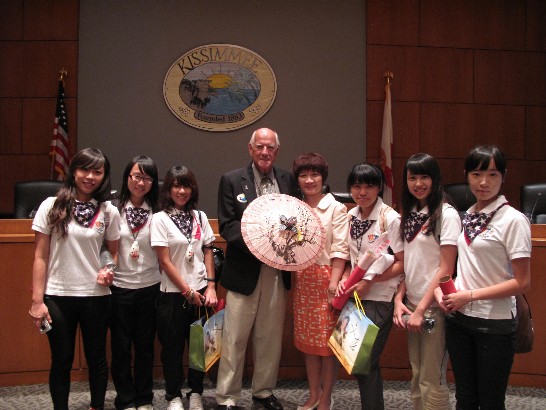 Commissioner Jerry Gemskie received the delegation