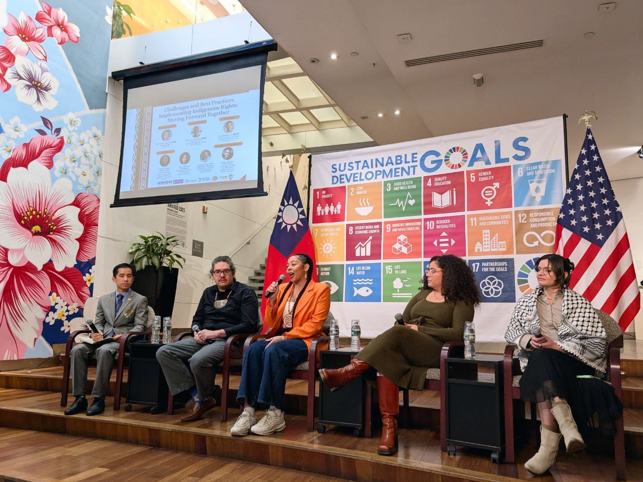 美國原住民族青年代表與談