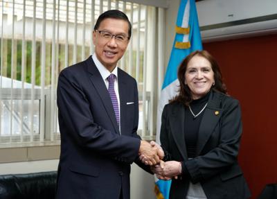 本館曹大使赴瓜國外交部會晤次長María Luisa Ramírez