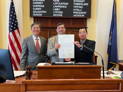 The Maine State Senate passed a joint resolution reaffirming the friendship between Maine and Taiwan.
