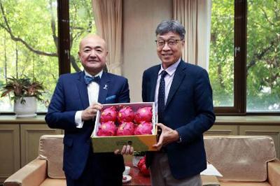 陳農業部長が日本の対台湾窓口機関の代表と面会、農産物交流の促進に謝意